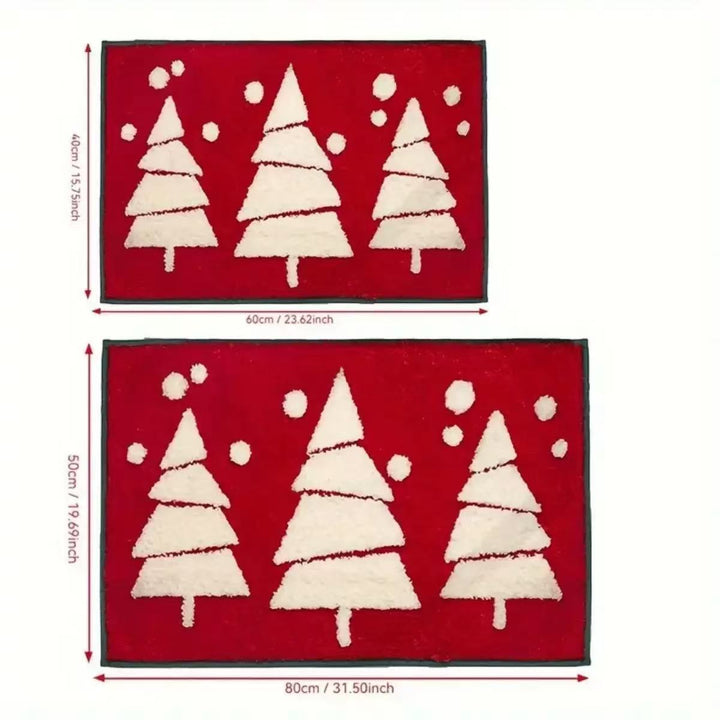 Winter-Themed Plush Bath Mat