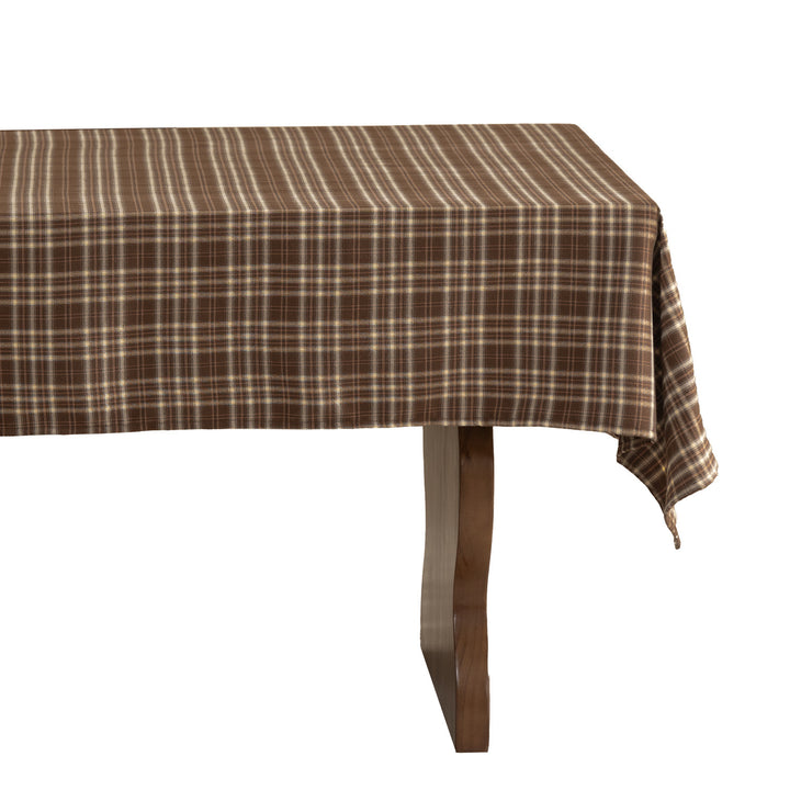 Checkered flannel tablecloth made of cotton blend with soft texture Kalsten
