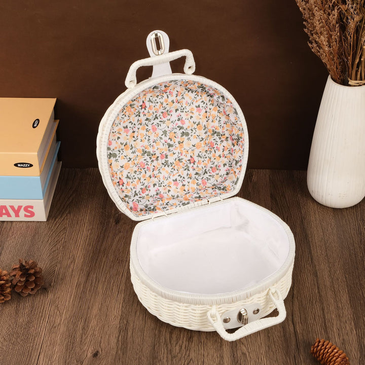 Floral-Inspired Woven Basket Kalsten