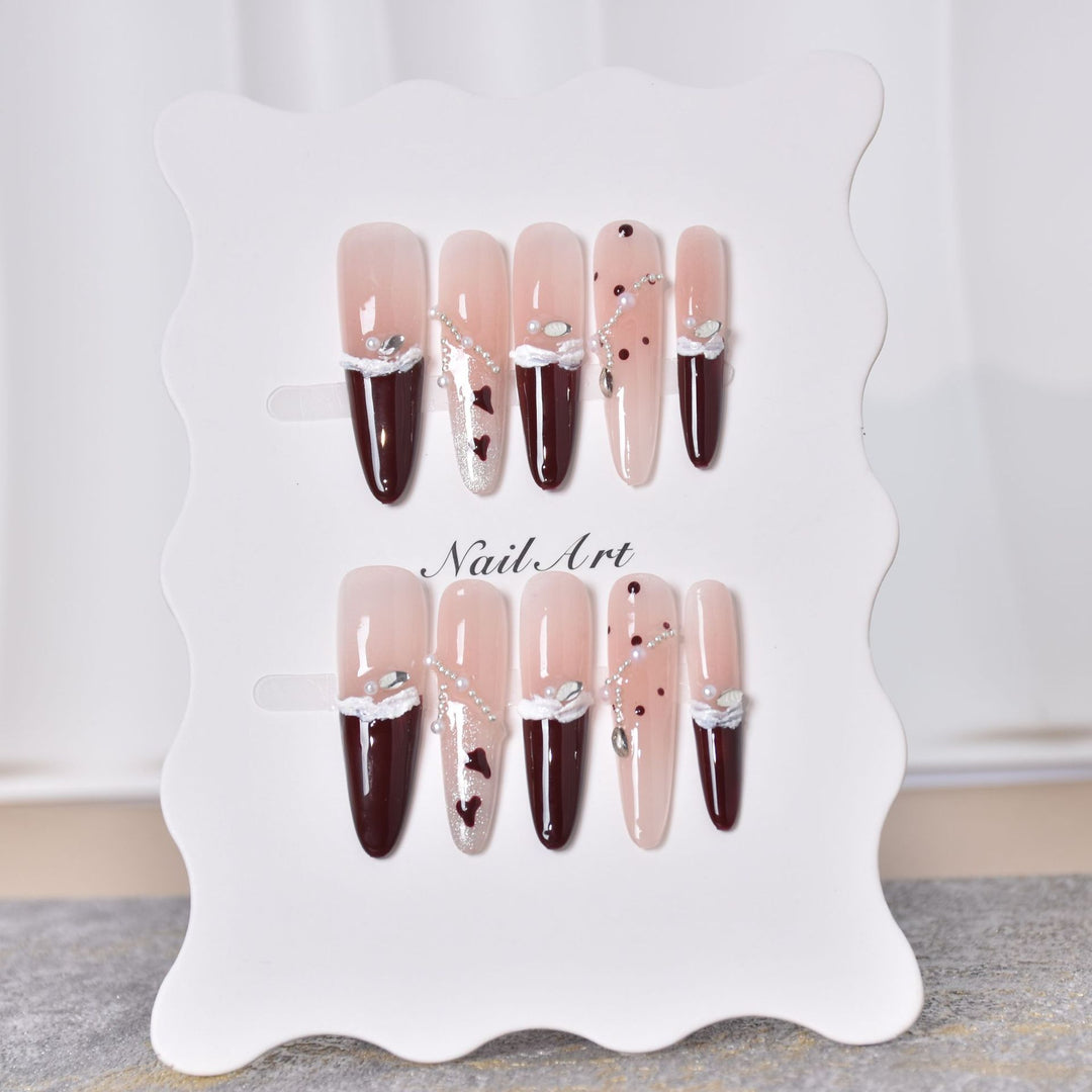 Artistic Stiletto Press-On Nail Art Set Kalsten