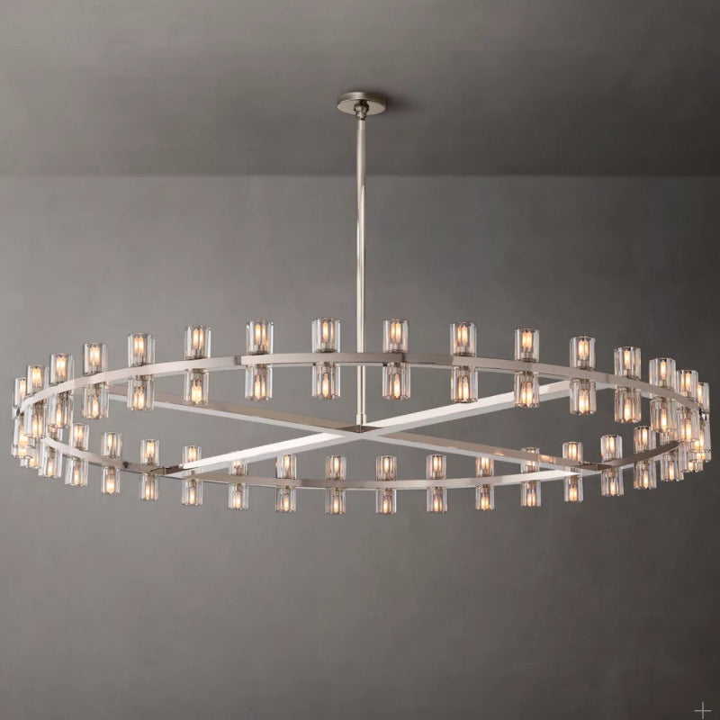 Modern Crystal Circle Chandelier