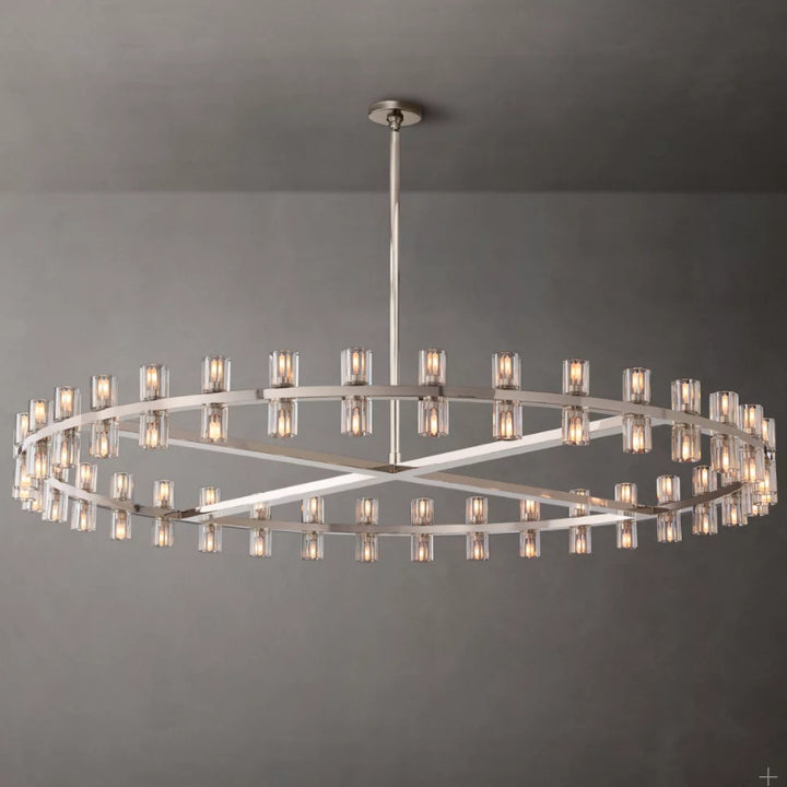 Modern Crystal Circle Chandelier