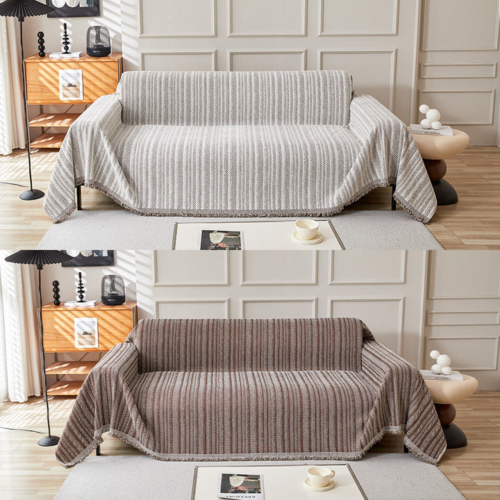 Cozy Textured Sofa Throw Blanket