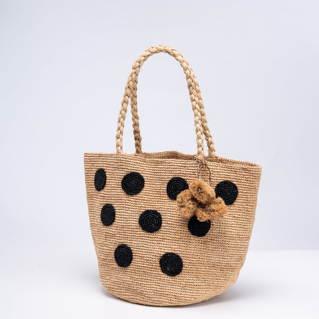 Handcrafted straw shopping bag Kalsten