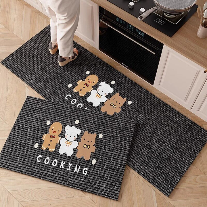 Cartoon-Themed Anti-Fatigue Kitchen Mat