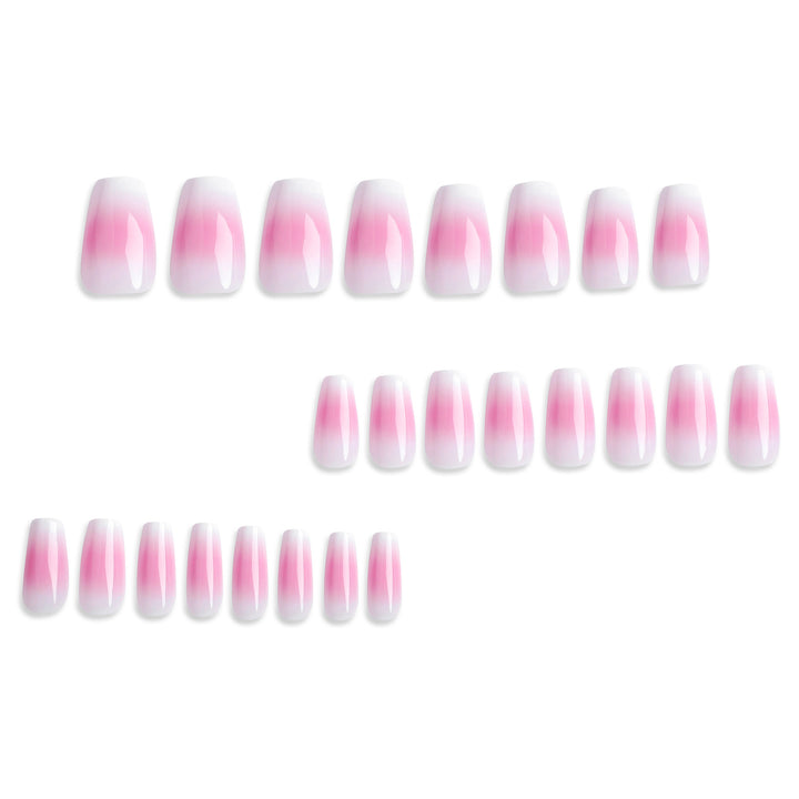 Artful Nail Extensions with Delicate Ombre Effect Kalsten