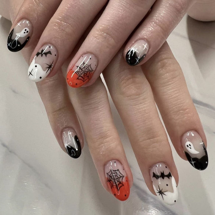 Halloween-Themed Artistic Nail Design Set
