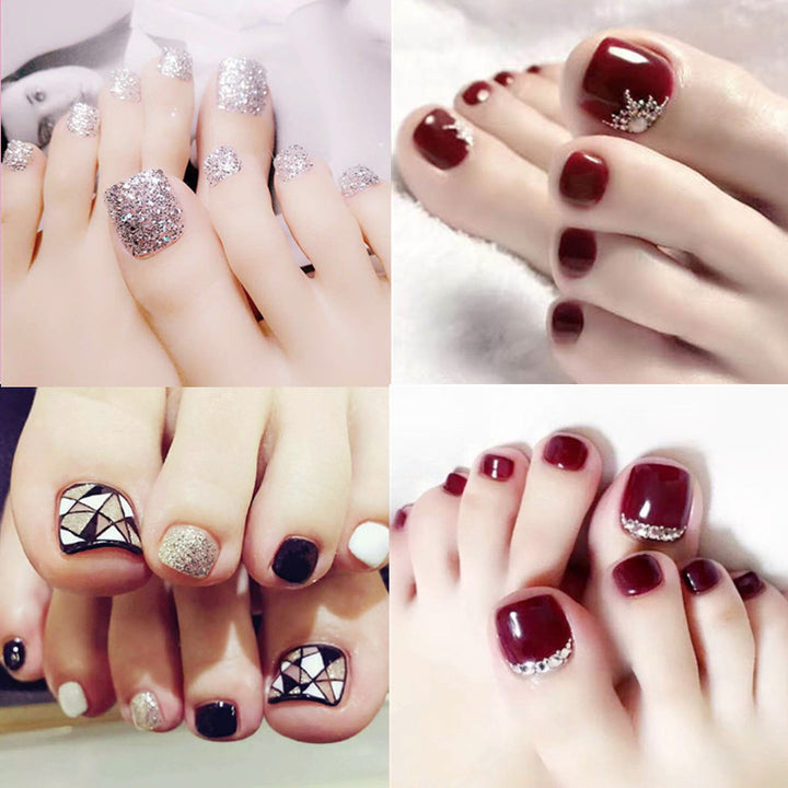 Elegant artificial nails with decorative accents Kalsten