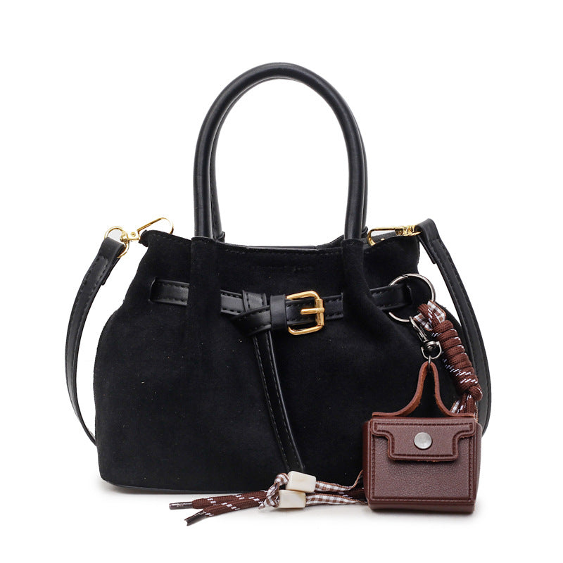 Elegant Suede Handheld Bag Kalsten