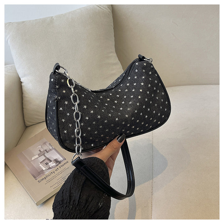 Starry Patterned Shoulder Bag