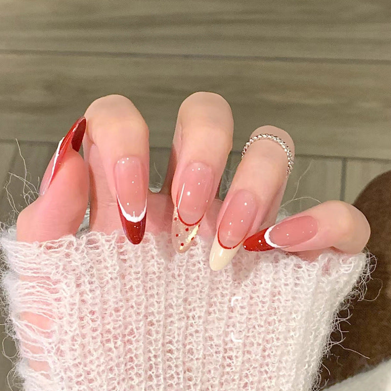 Glossy Decorative Press-On Nails Set Kalsten