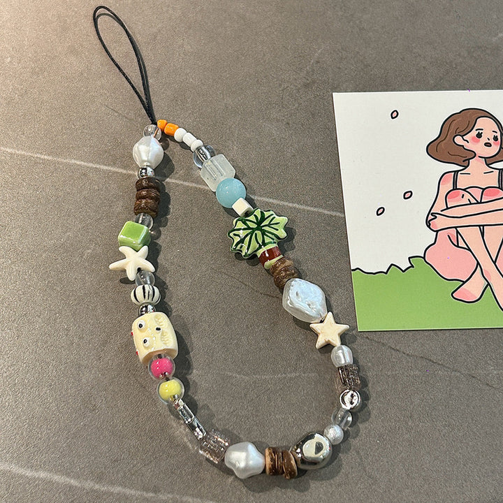 Artistic Bead Charm Phone Lanyard Kalsten