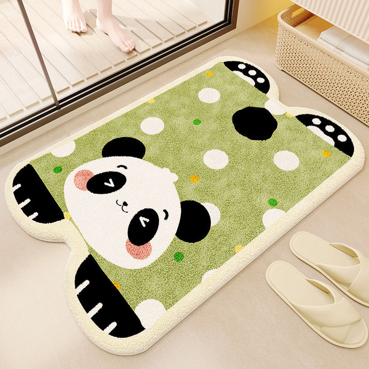 Plush Bear-Shaped Bath Mat