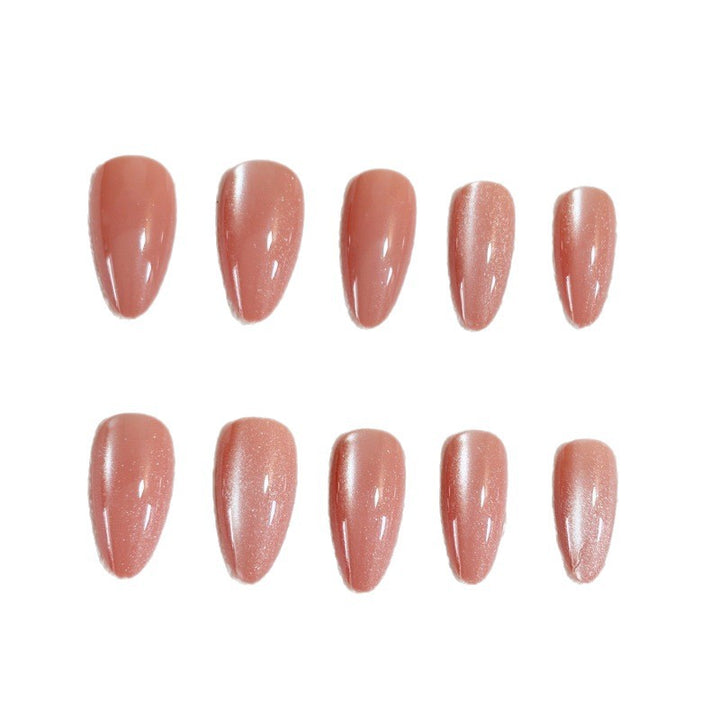 Luxurious artificial nails with glitter effect Kalsten