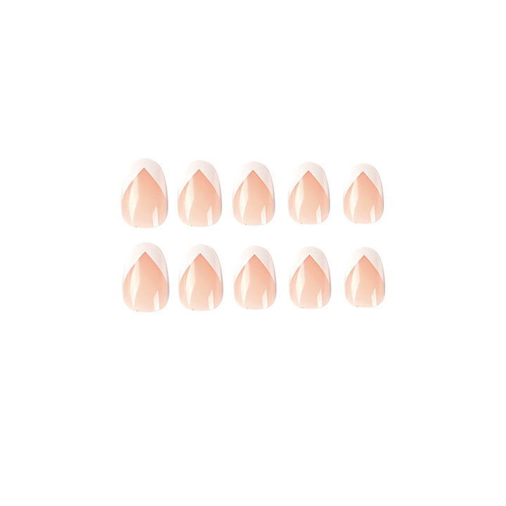 Elegant Artificial Nails with French Tip Kalsten