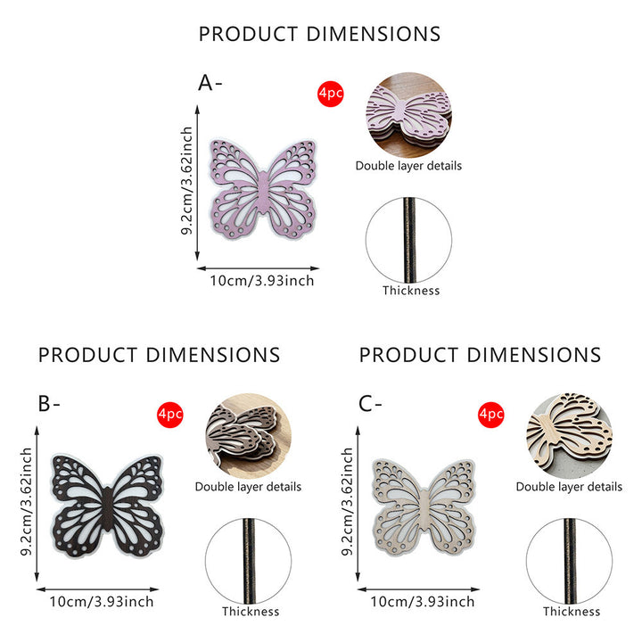 Decorative Butterfly Wooden Figure Kalsten