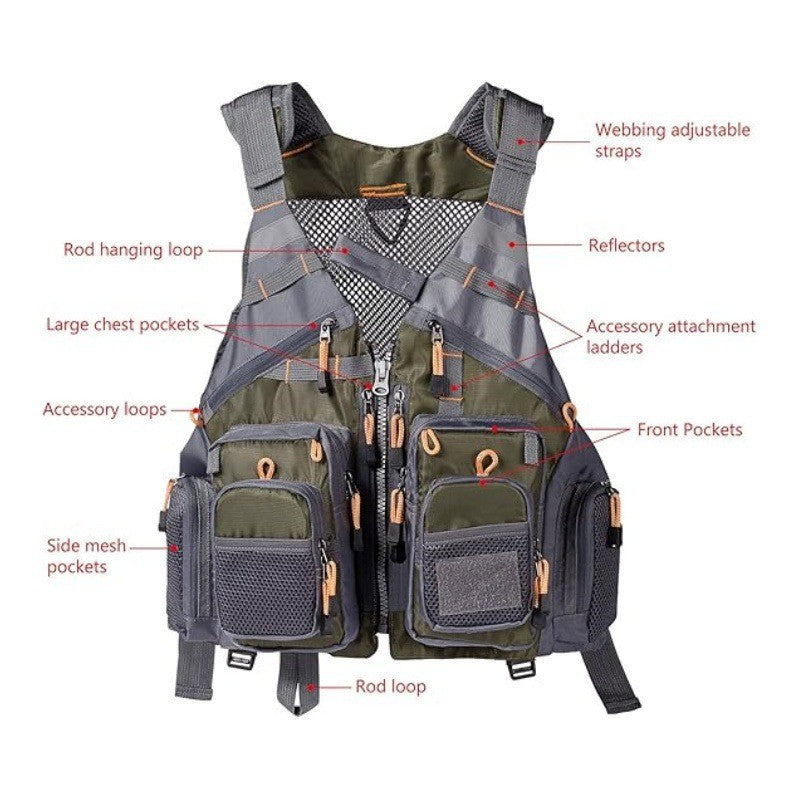 Tactical Fishing Utility Vest Kalsten