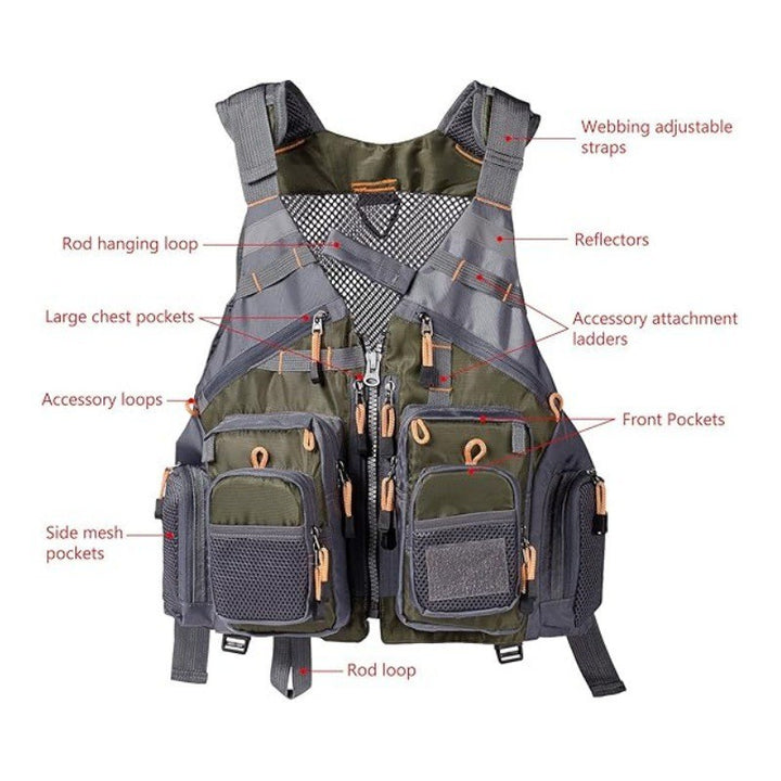 Tactical Fishing Utility Vest Kalsten