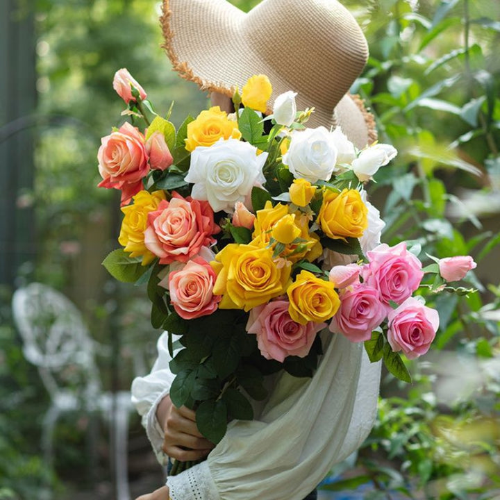 Elegant Synthetic Rose Bouquet