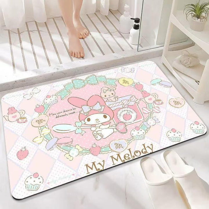 Playful Character-Themed Bath Mat