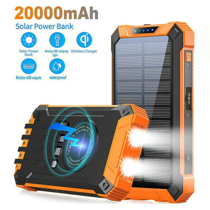 Solar-powered power bank with LED light Kalsten