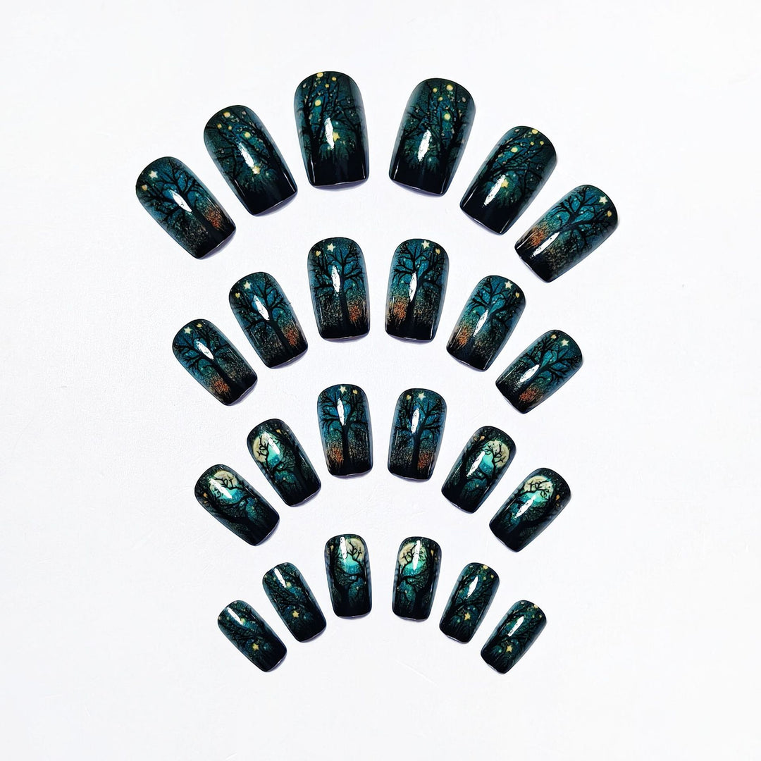 Artistic Night Sky Nail Art Kalsten