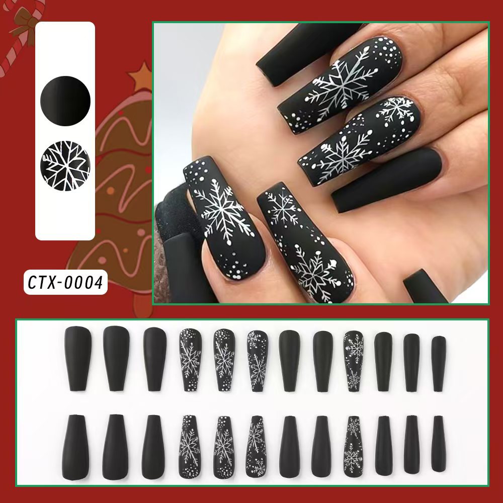 Festive Holiday Themed Press-On Nail Set Kalsten