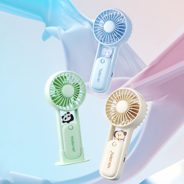 Ladies Portable Battery Hand Fan with Multifunctional Design Kalsten