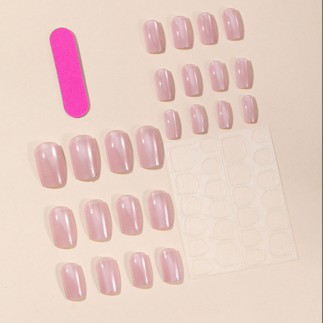 Elegant Glossy Nail Extensions Kalsten