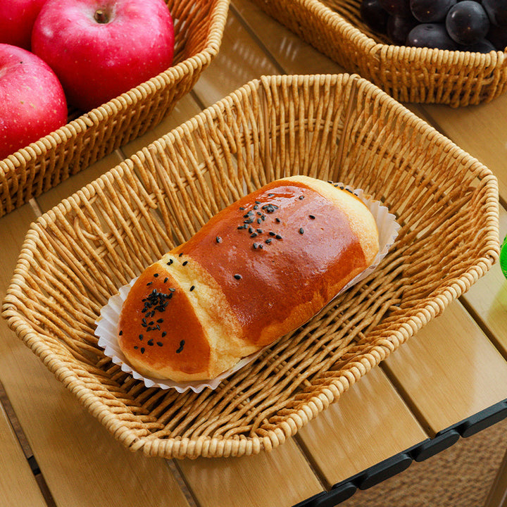 Heart-Shaped Woven Serving Tray Kalsten