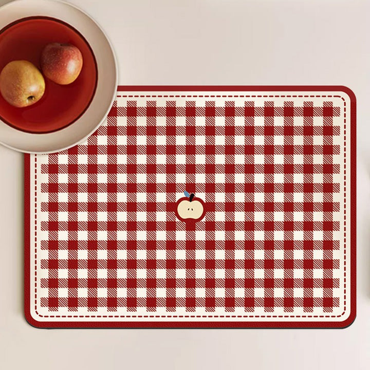 Apple-Themed Kitchen Table Mat Kalsten