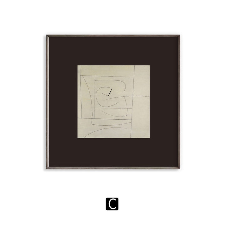 Abstract Geometric Framed Art