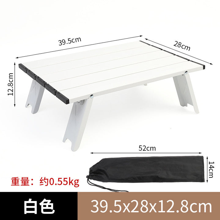 Foldable Camping Table With Lightweight Aluminum Frame Kalsten