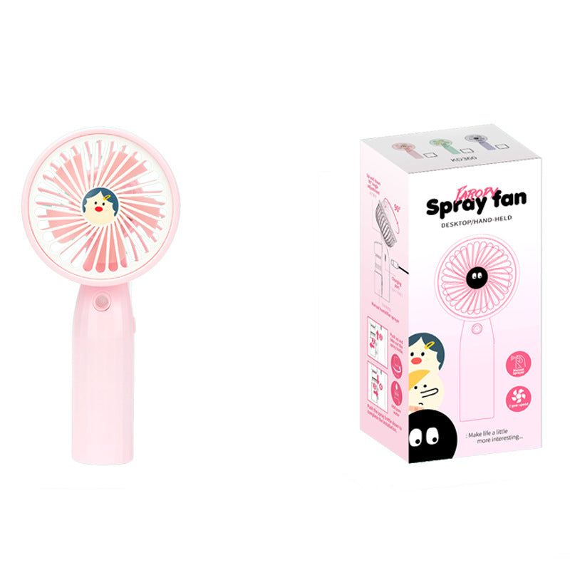 Women portable mini mist fan with creative spray function Kalsten