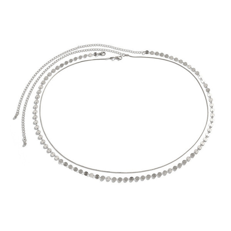 Elegant Layered Chain Belt Kalsten