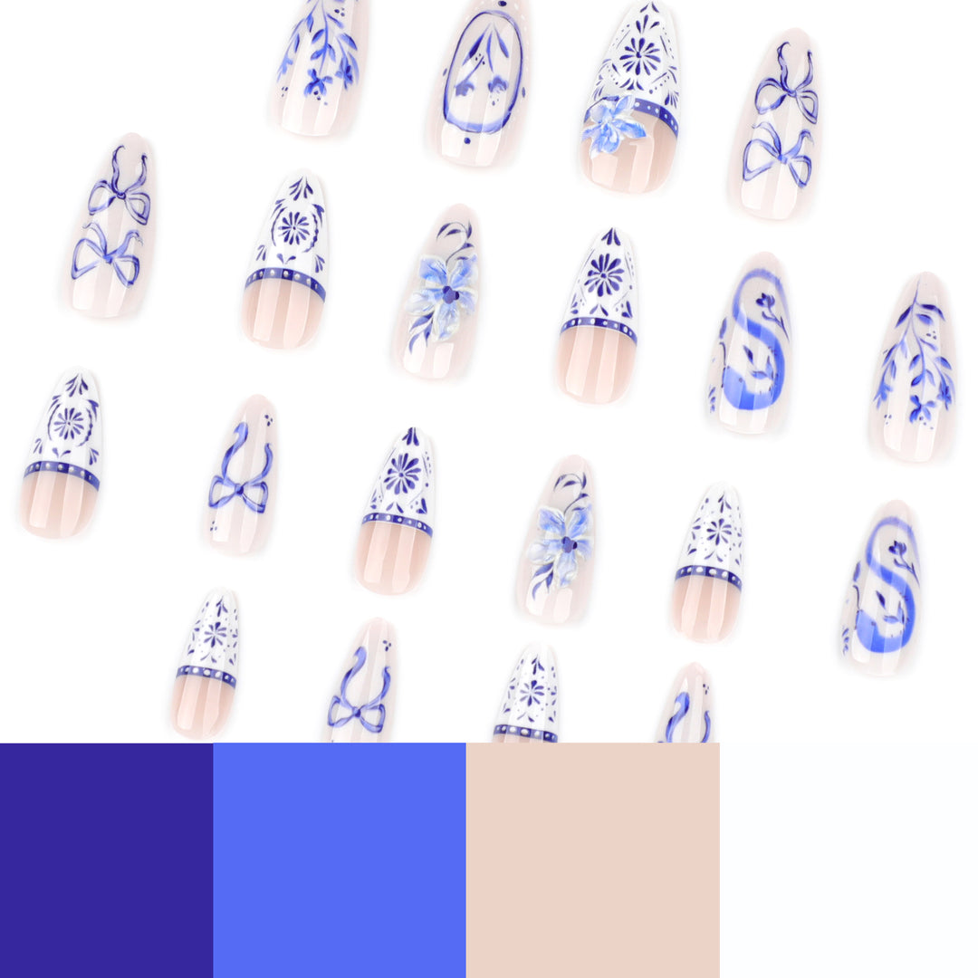 Artful nail art with floral and arch embellishments Kalsten
