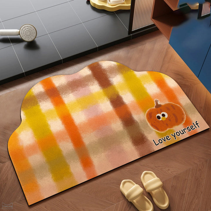 Decorative Leopard Print Bath Mat