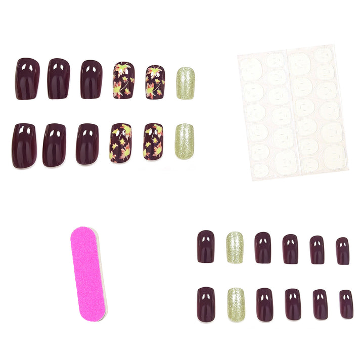 Artistic Fall-Themed Nail Art Enhancements Kalsten