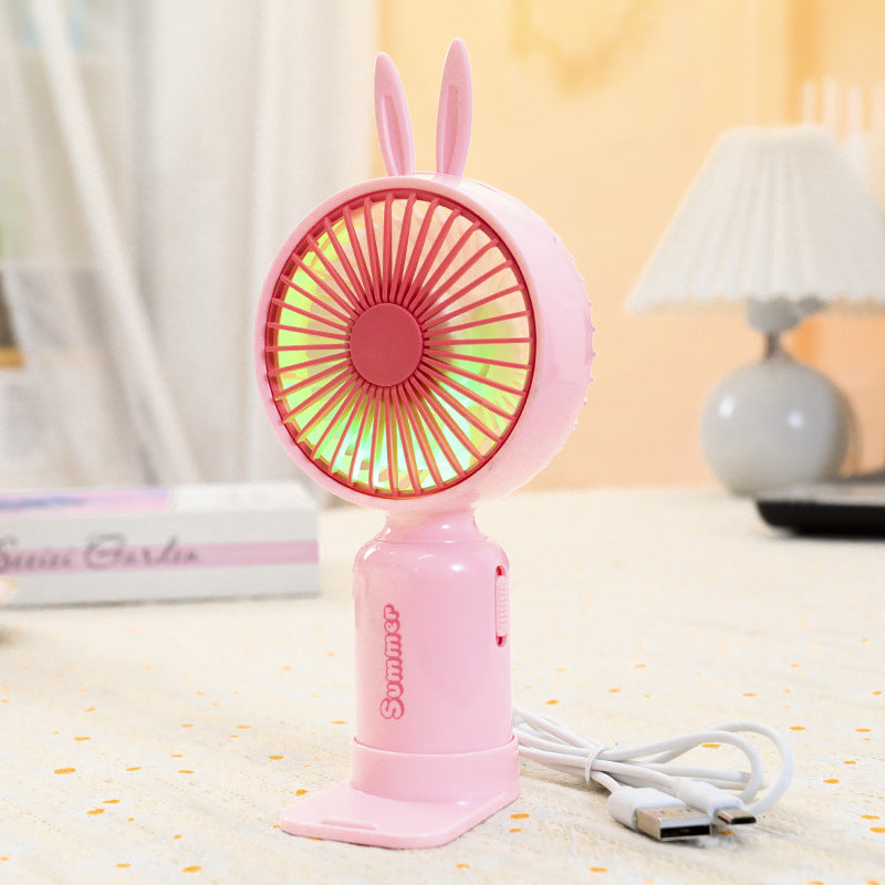 Women's Portable Hand Fan with Cute Ears Kalsten