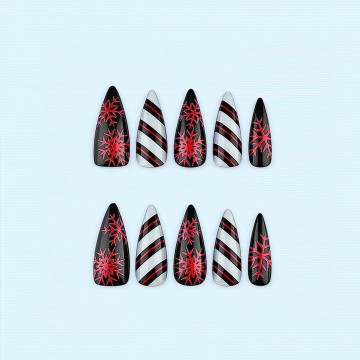 Creative Nail Art with Geometric Design Kalsten