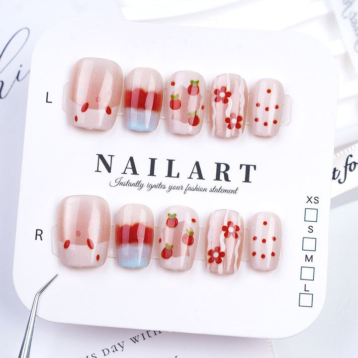 Cute Animal-Themed Press-On Nail Art Set Kalsten