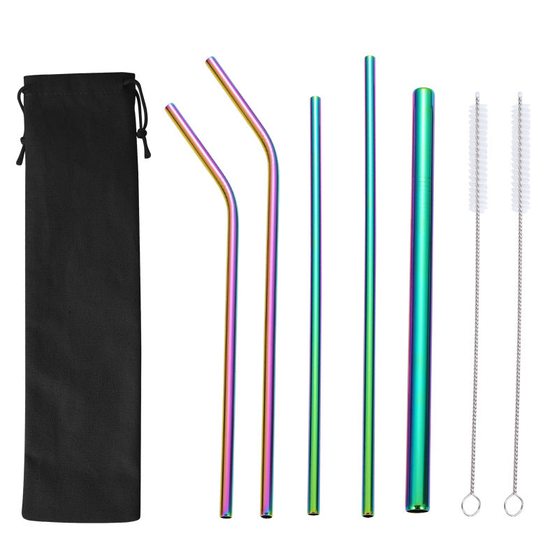 Stainless Steel Straw Set with Cleaning Brushes Kalsten