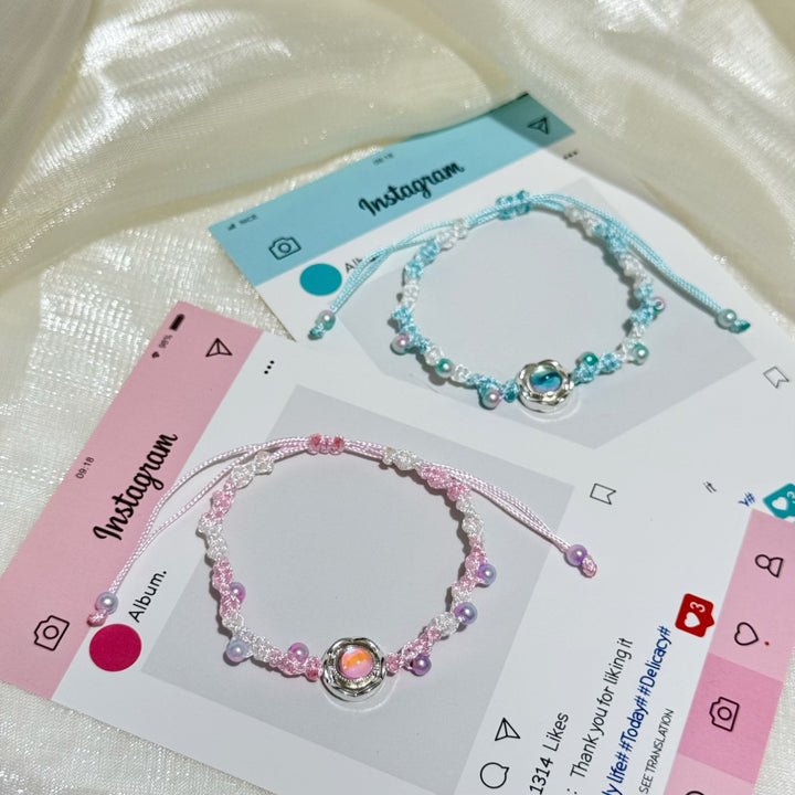Adjustable Floral Charm Bracelet Kalsten