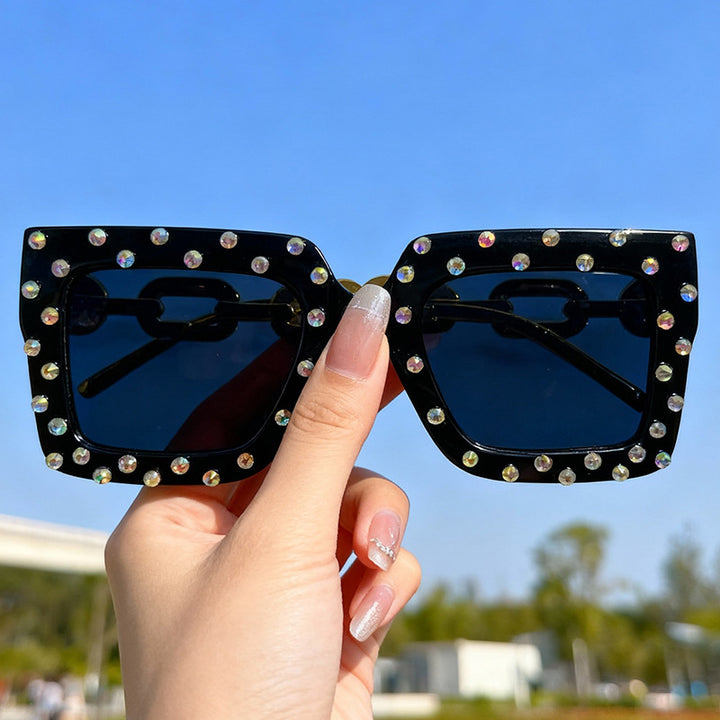 Decorative Pearl-Embellished Cat Eye Sunglasses Kalsten