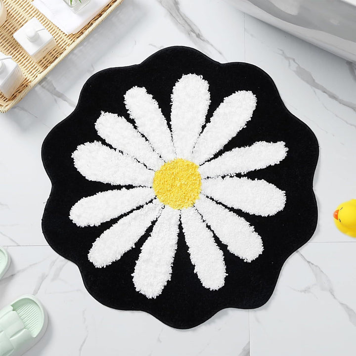 Plush Floral Bath Mat