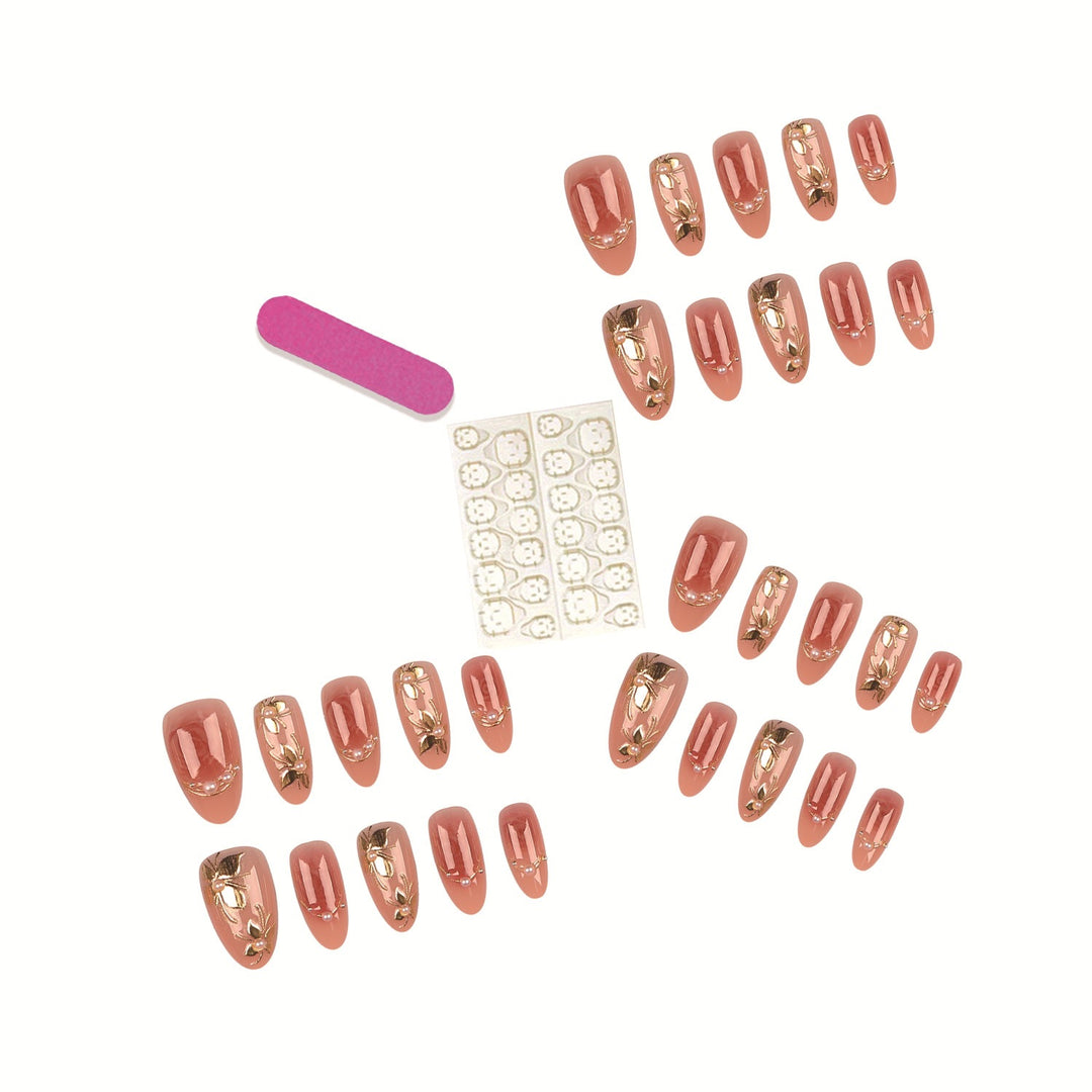 Decorative Press-On Nail Tips Set  1790956226