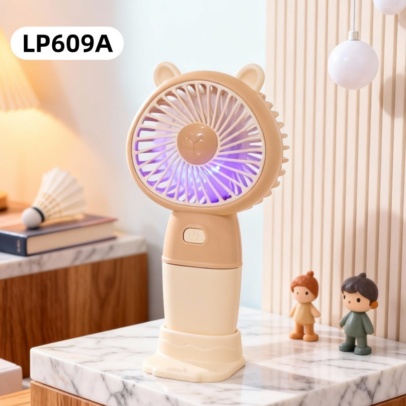 Women Portable Hand Fan in Cute Bear Design Kalsten