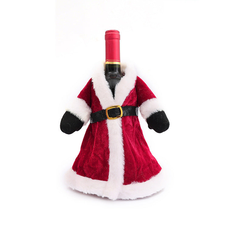 Christmas bottle wrapping
