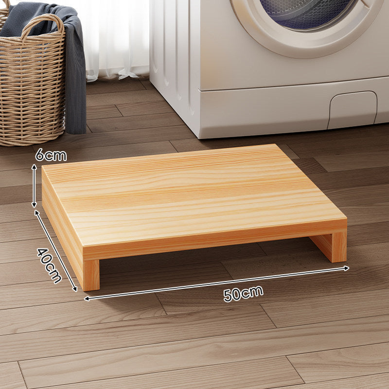 Low-Profile Solid Wood Appliance Riser Platform
