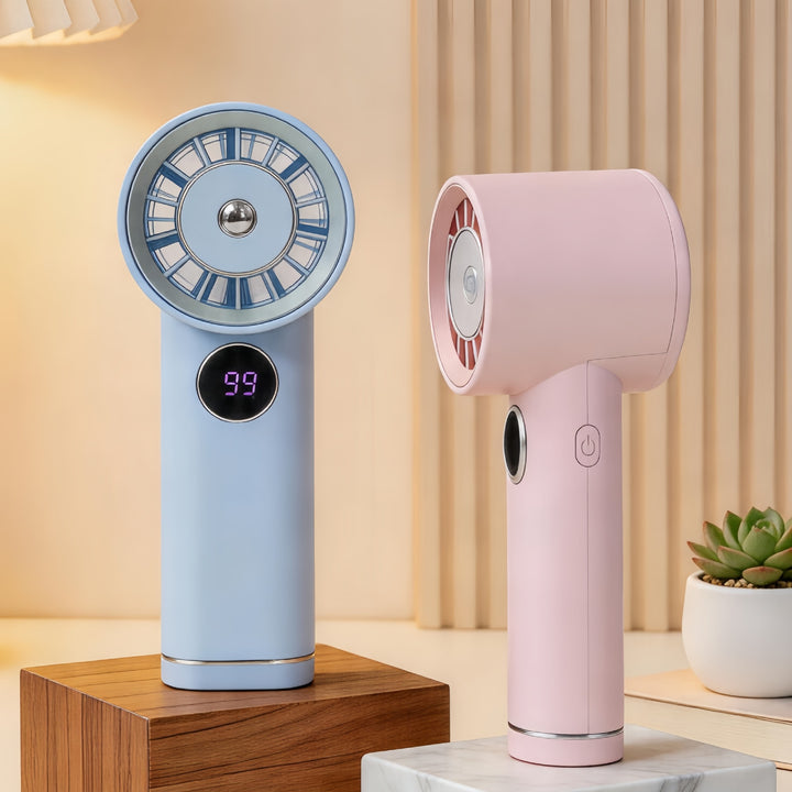 Portable USB Hand Fan with LCD Display Kalsten